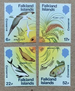 Falkland Islands 1984 Wildlife Conservation, MNH.  Scott 412-415, CV $4.50