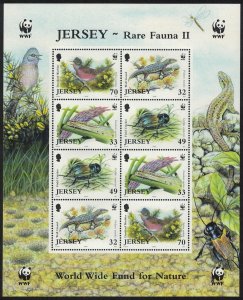 Jersey Birds WWF Threatened Species MS 2004 MNH SC#1134-1137 SG#MS1162