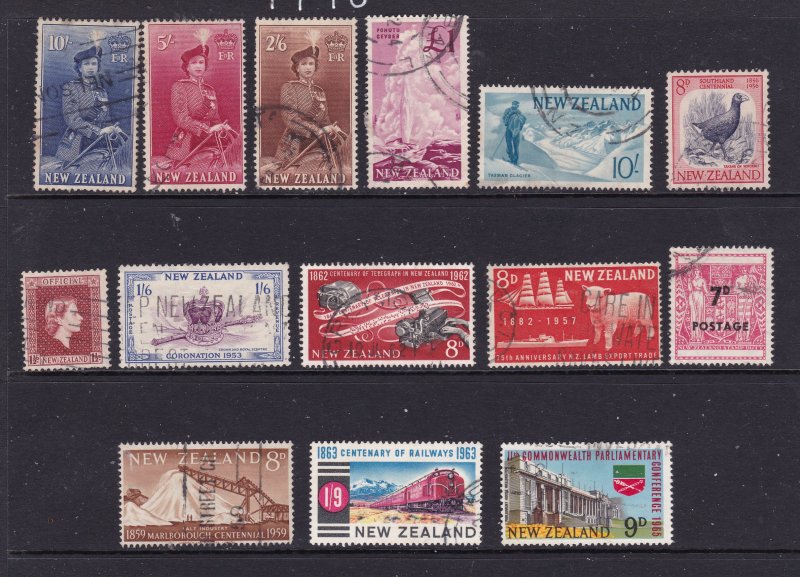 New Zealand a small used lot of early QE2 era better values