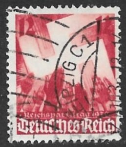 GERMANY 1936 12pf NAZI CONGRESS Issue Sc 480 VFU