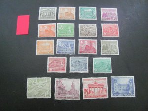 GERMANY BERLIN 1949 MNH SC 9N42-60 BUILDINGS SET XF 750 EUROS (117)