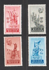 BELGIUM 1948 Anseele Monuments (4v Cpt) Fresh MNH CV$20