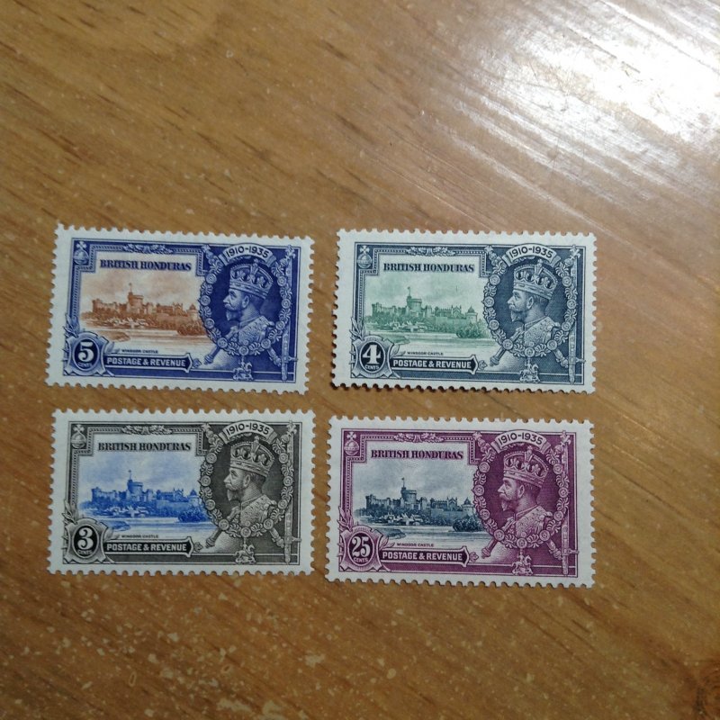 British Honduras  # 108-111  MNH