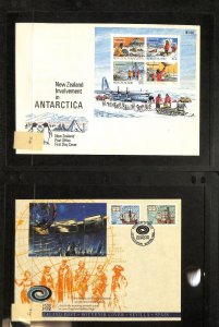 New Zealand Stamp Collection, 23 First Day Covers, Sets & Sheets (DD)