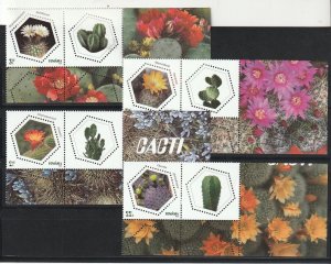 Romania STAMPS 2023 CACTUS PLANTS FLOWERS MNH POST LABELS 1