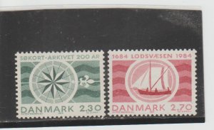 Denmark  Scott#  751-2  MNH  (1984)