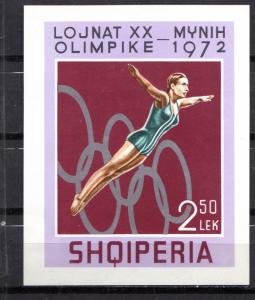 ALBANIA yr 1972  OLYMPIC MINI-SHEET - DIVING