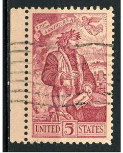 USA 1965 Scott 1268 used - Dante Alighieri after a painting