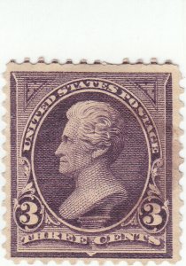  Scott # 268 - 3c Purple - Jackson - Used 