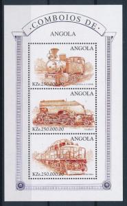 [62349] Angola 1997 Railway Train Eisenbahn Chemin de Fer Sheet MNH