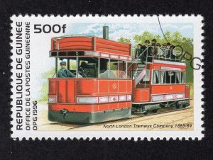 Guinea 1996 500fr Locomotive, Scott 1359 CTO, value = 75c