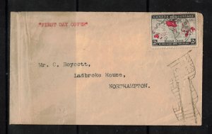 Canada #85 Very Fine Used On Rare First Day Christmas Cover To North Hampton