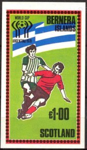 {B007} Bernera Scotland Football Soccer Argentina 1978 S/S 1£ MNH Private