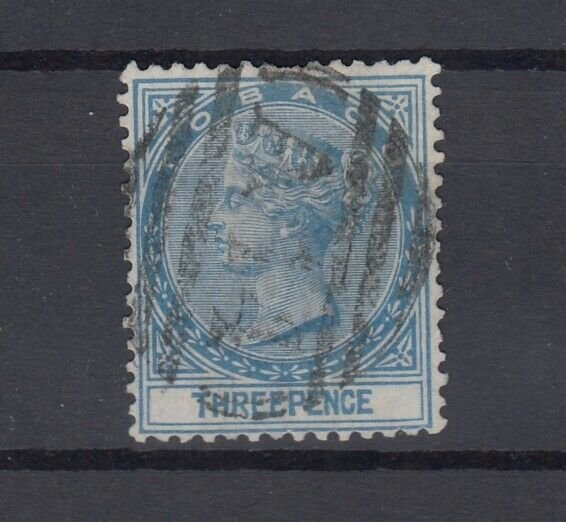 Tobago QV 1879 3d Blue SG2 VFU J7503