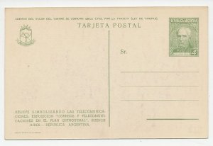 Postal stationery Argentina 1949 Telecom Exhibition