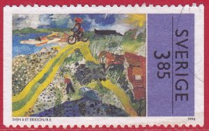 Sweden - 1996 - Scott #2176 - used - Art Summer Scene