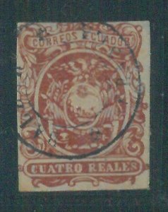 86992f1 - ECUADOR  - STAMP - Yvert & Tellier  # 4 - USED - Very NICE!