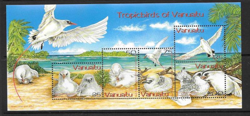 VANUATU SGMS937 2004 RED-TAILED TROPIC BIRDS MNH 