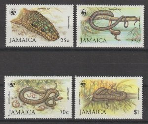 JAMAICA 1984 WWF SG 607/10 MNH Cat £20