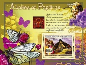 Guinea 2007 MNH - Abeilles et Papillons/Bees and Butterflies. Mi 4764/BL1218