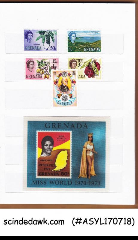 COLLECTION OF GRENADA MNH STAMPS IN STOCK BOOK