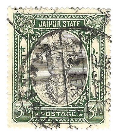 India - Jaipur State 1932 - Scott #40 *