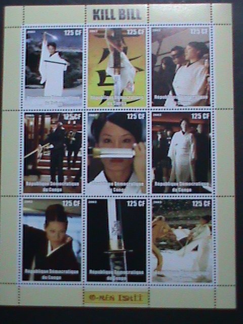 CONGO  2003 BEST MOVIE-KILL BILL  MNH FULL SHEET VF  WE SHIP TO WORLD WIDE