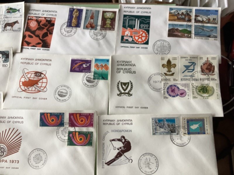 Cyprus first day covers 16 items Ref A1917