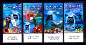 Vanuatu - Scott #845-848 - MNH - SCV $8.25