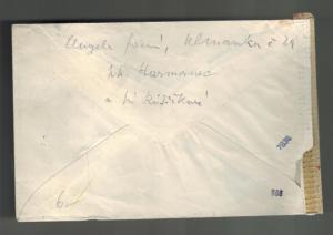 1943 Slovakia Censored cover to Prague SS