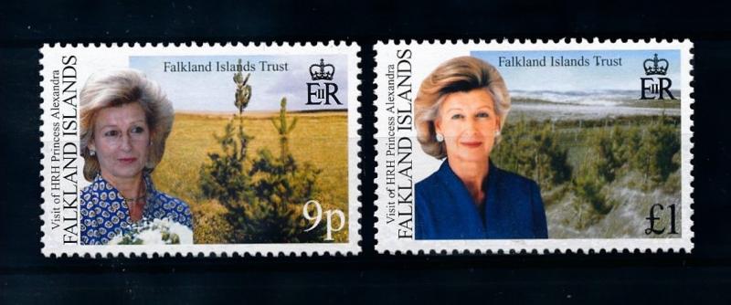 [72052] Falkland Islands 2000 Visit Princess Alexandra Trees  MNH