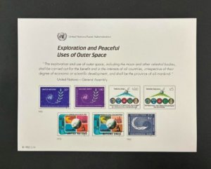 United Nations. 1982 Souvenir Cards. SC22. Mint NH. + First Day Cancels. 17272