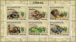 Mozambique 2007 MNH - Snakes. Sc 1779, YT 2372-2377, Mi 2998-3003