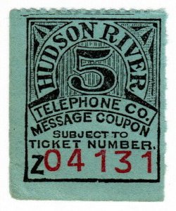 (I.B) USA Telegraphs : Hudson River Telephone Co 5c