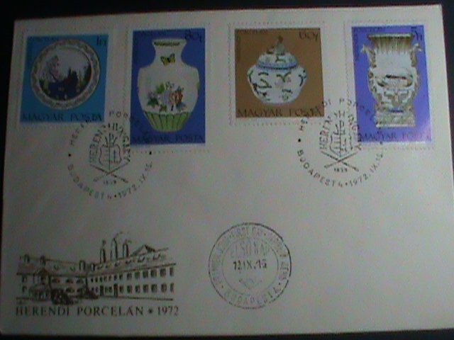 ​HUNGARY-FDC-1972-SC#2170- HEREND CHINA FACTORY FOUNDED IN 1839 MNH COVER VF