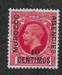 Great Britain Offices in Morocco #72 10c on 1p   (MNG) CV $5.00