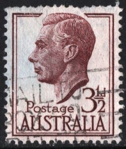 Australia SC#236 3½d King George VI (1951) Used