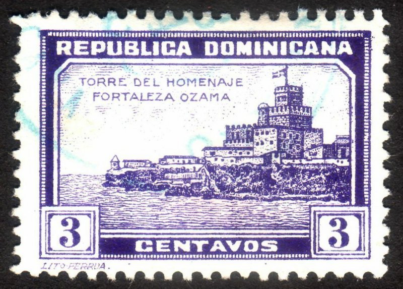 1932, Dominican Republic 3c, Used, Sc 279