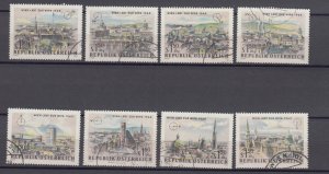 J39013, jlstamps, 1964 austria set used #b306-13 designs