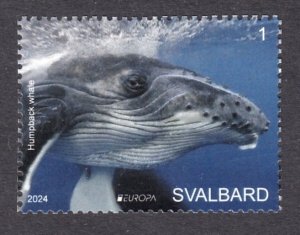 SVALBARD SPITSBERGEN 2024 EUROPA CEPT UNDERWATER FAUNA WHALE LOCAL STAMP