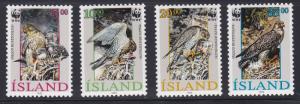 Iceland # 762-766, WWF - Falcons, NH, 1/2 Cat.