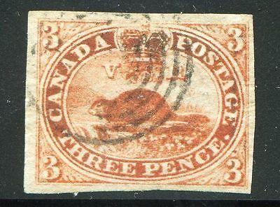 Canada #4a  wove paper 4 margins  Vf