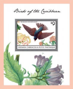 Grenadines - 2013 Birds of the Caribbean Stamp - S/S MNH