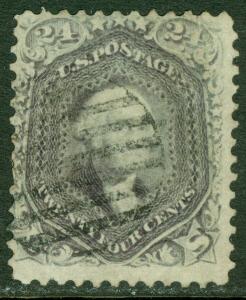 EDW1949SELL : USA 1862 Sc #70 Used. Light grid cancel. Nice Sound stamp Cat $350