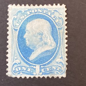 US Stamps- SC# 145 - MOGH - Thinned - SCV = $650.00 