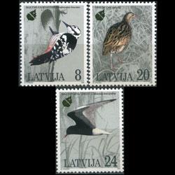 LATVIA 1995 - Scott# 396-8 Birds Set of 3 NH