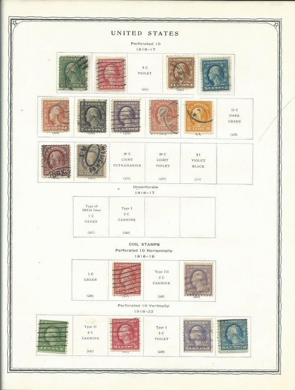 Scott Minuteman Stamp Album For United States Stamps With Stamps