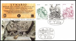 Vatican City 715-717 U/A FDC