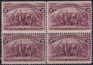 #231 Mint NH, F-VF, Block of 4 (CV $136) (CV $31 - ID45367) - Joseph Luft