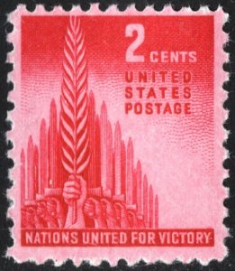 SC#907 2¢ Allied Nations Single (1943) MNH